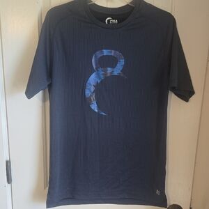 ZYIA Men's Blue Camo Graphic Tee NWOT